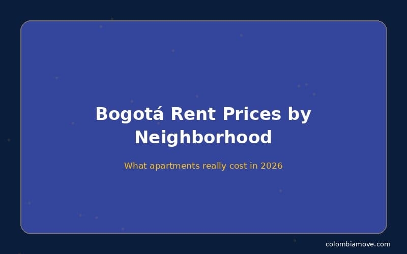 Bogotá rent prices by neighborhood comparison chart 2026
