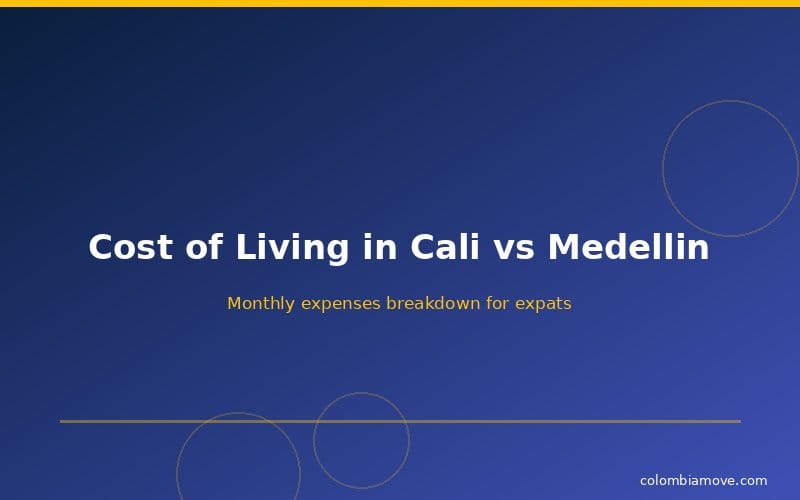 Cost of living comparison between Cali and Medellin for expats