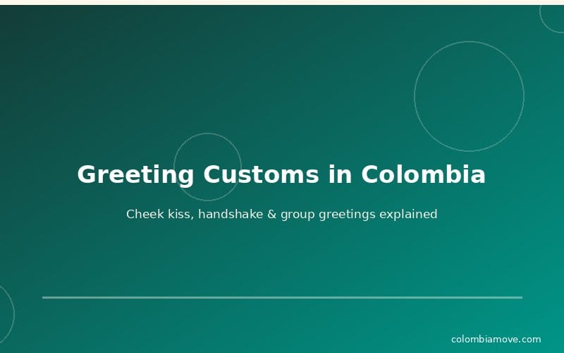 Colombian greeting customs infographic