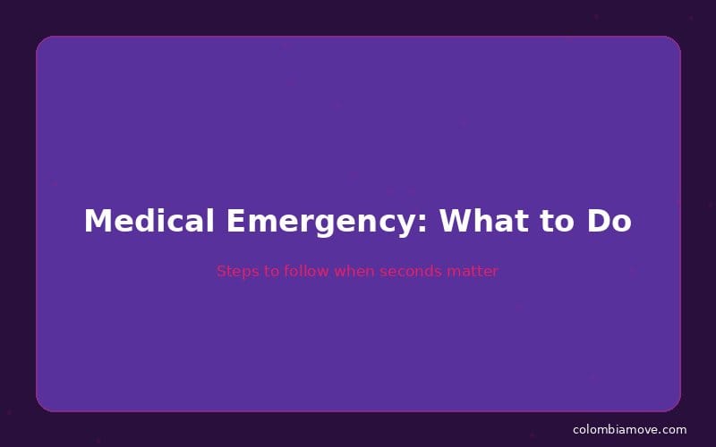 What to do in a medical emergency in Colombia