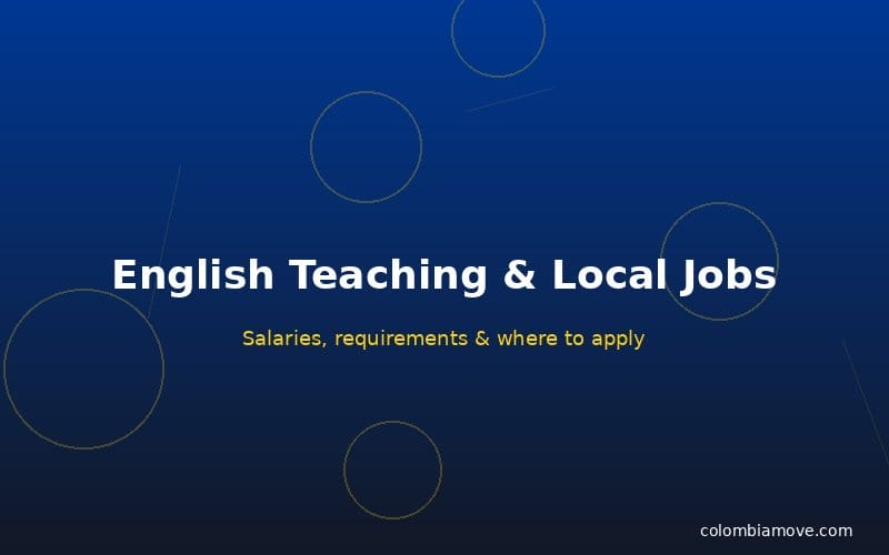 English teaching and local job options in Colombia for foreigners