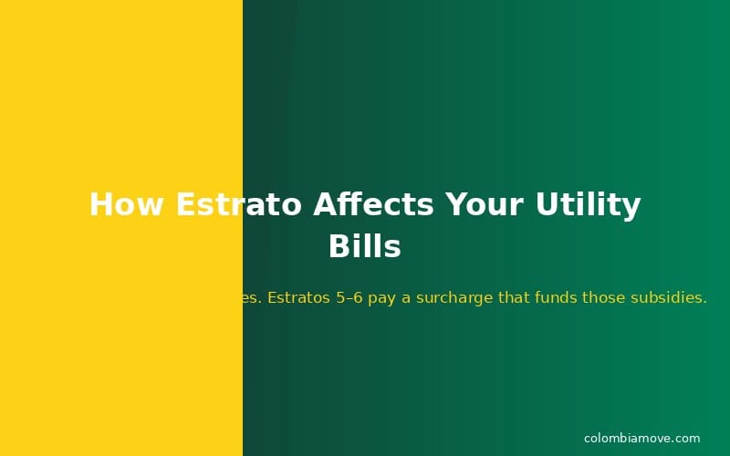 How estrato affects utility bills in Colombia