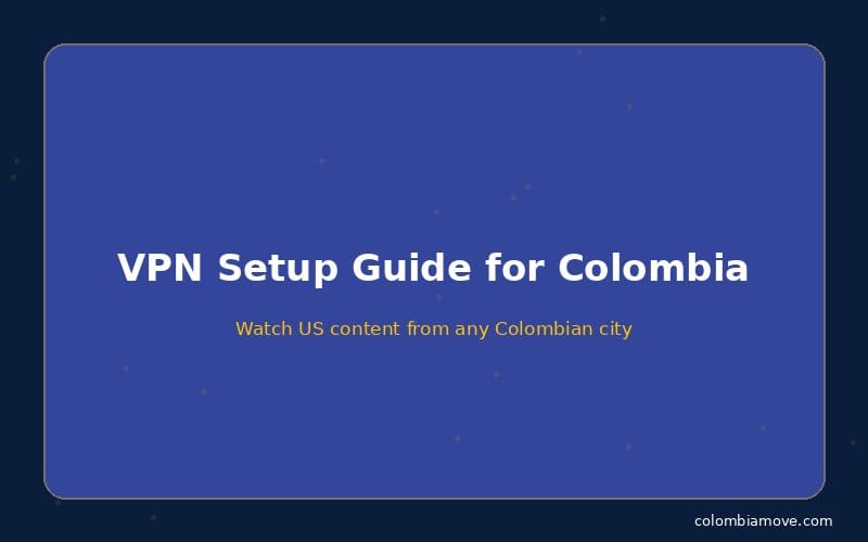 VPN setup guide for streaming in Colombia