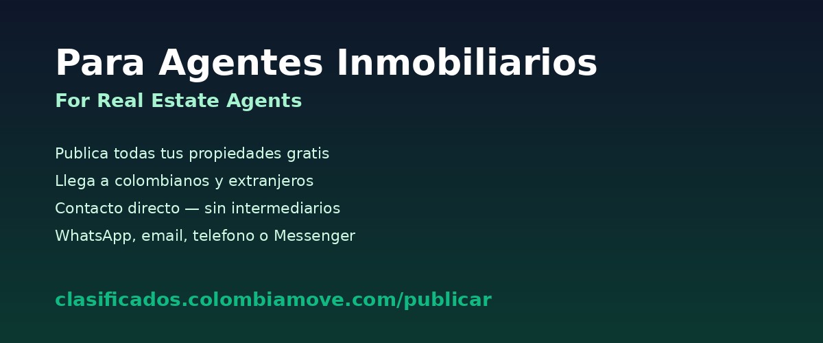 Free property listings for real estate agents in Colombia - Colombia Move