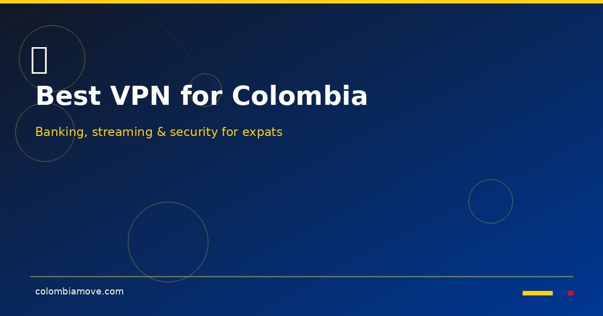 Best VPN for Colombia — banking, streaming and security for expats