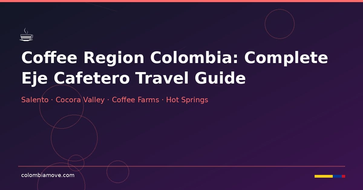 Coffee Region Colombia - Eje Cafetero travel guide with Salento and Cocora Valley