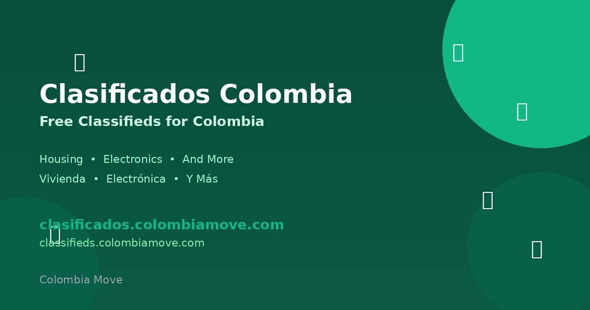 Clasificados Colombia launch - free classifieds for housing and electronics in Colombia