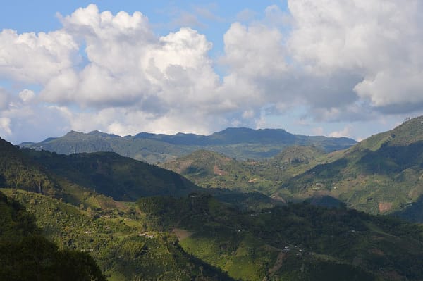 Colombian mountains representing the journey to permanent residency in Colombia