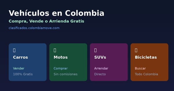 Free vehicle classifieds in Colombia - buy, sell or rent cars, motorcycles, trucks and more